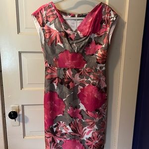 Banana Republic Mad Men Collection Floral Sheath Dress — 8P